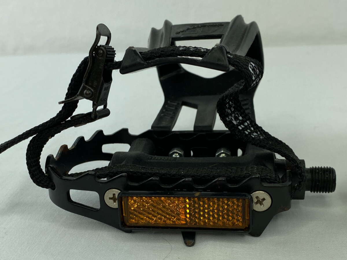Sakae Pedals w/ Christophe 43 Toe Clips Metal Plastic Bicycle Parts **NOTE** B55