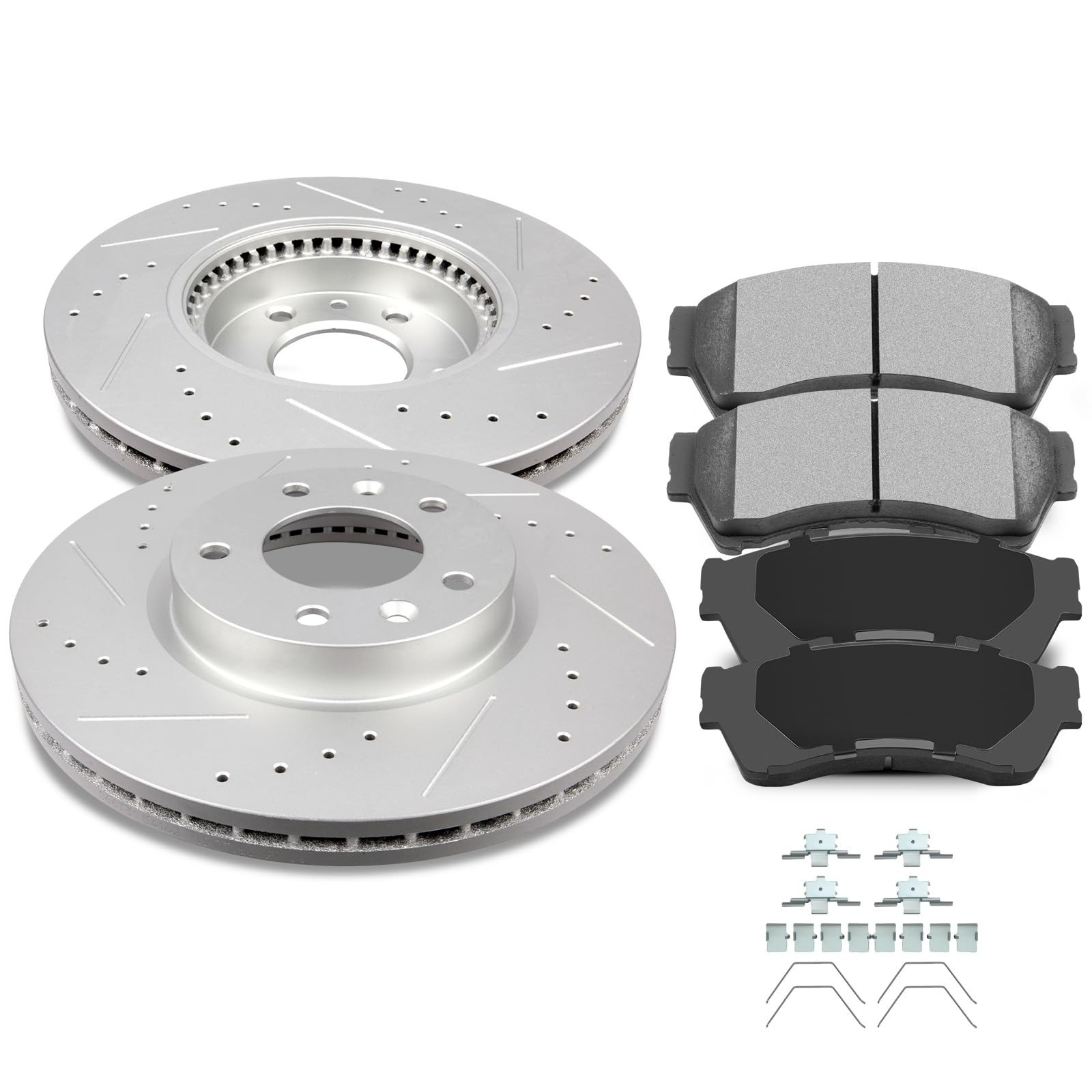 SCITOO Brake Pads and Rotors Kits for Ford F-250 F-350 Excursion 1999-2005