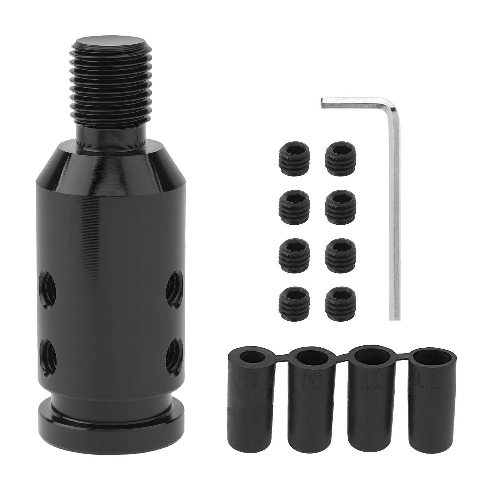 Universal Car Gear Shift Knob Shifter Adapter For Non Threaded Shifter M12x1.25