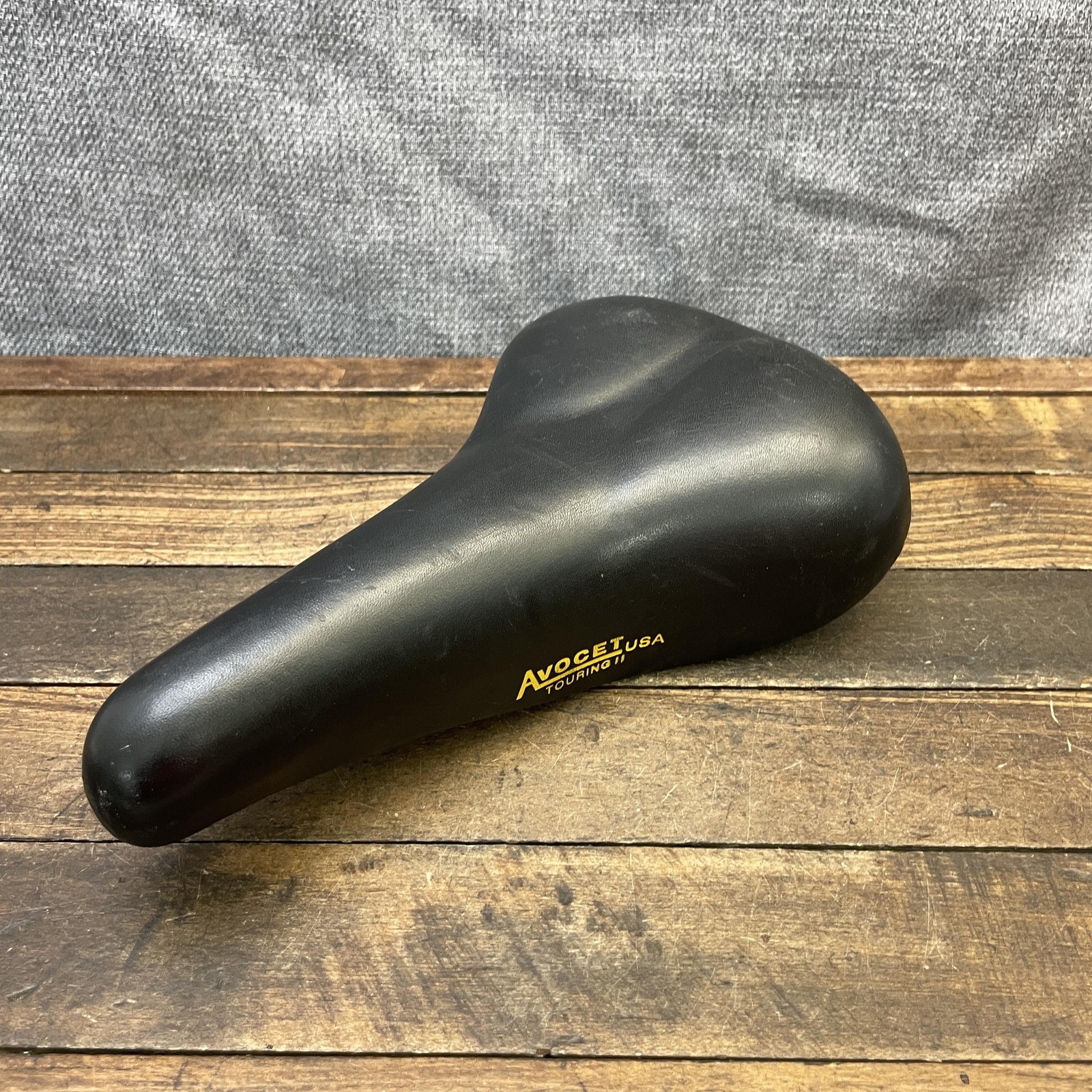Vintage Avocet Touring II Seat Saddle Black USA Road Touring Bike Comfort 589g