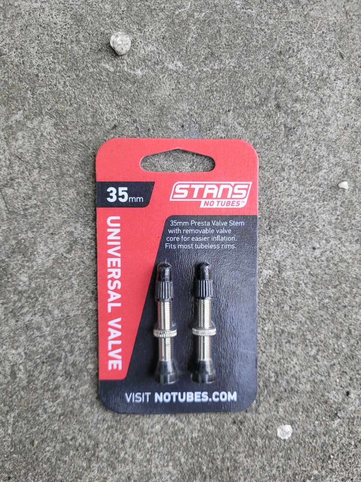 Stan’s NoTubes Universal Valve Stem Set, 35mm Presta Pair, Alloy AS0005