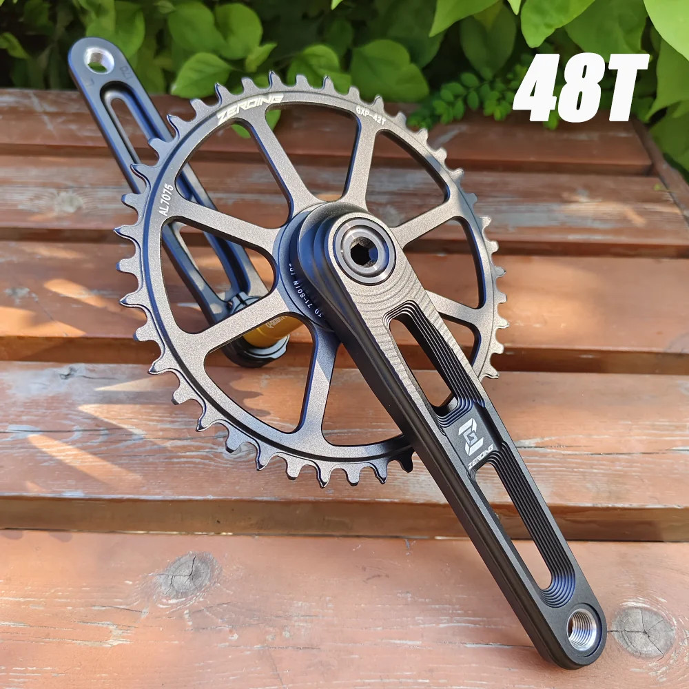 Road Bike Crankset 165/170/175mm Hollow Crank Chainring 40/42/44/46/48/50T