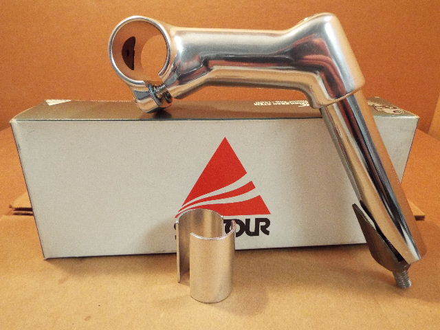 New-Old-Stock Suntour XC Silver Quill Stem with 25.4 mm clamp (85 mm)