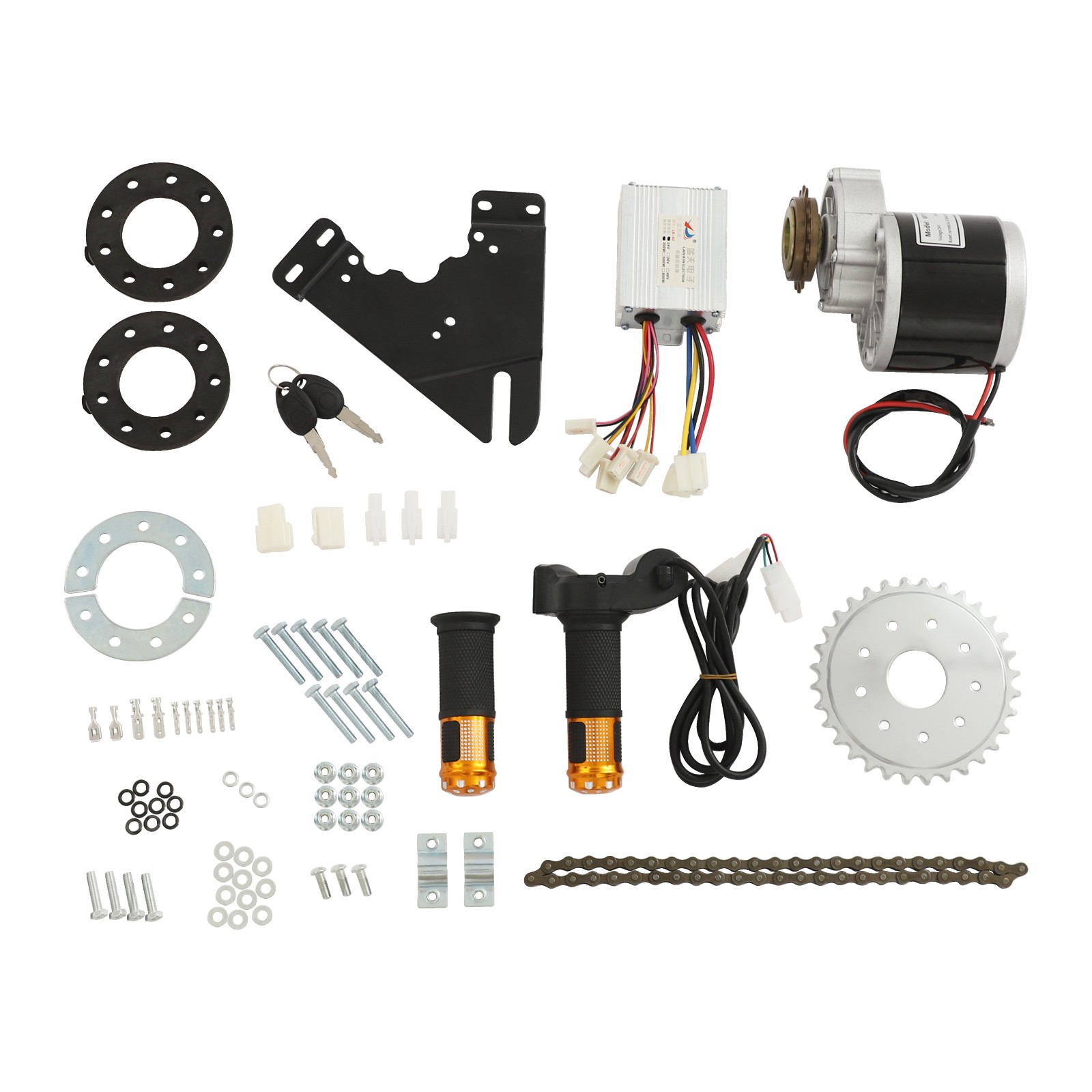 Electric Conversion Kit, E-Bike Modification Kit with LED Display, 24V 350W