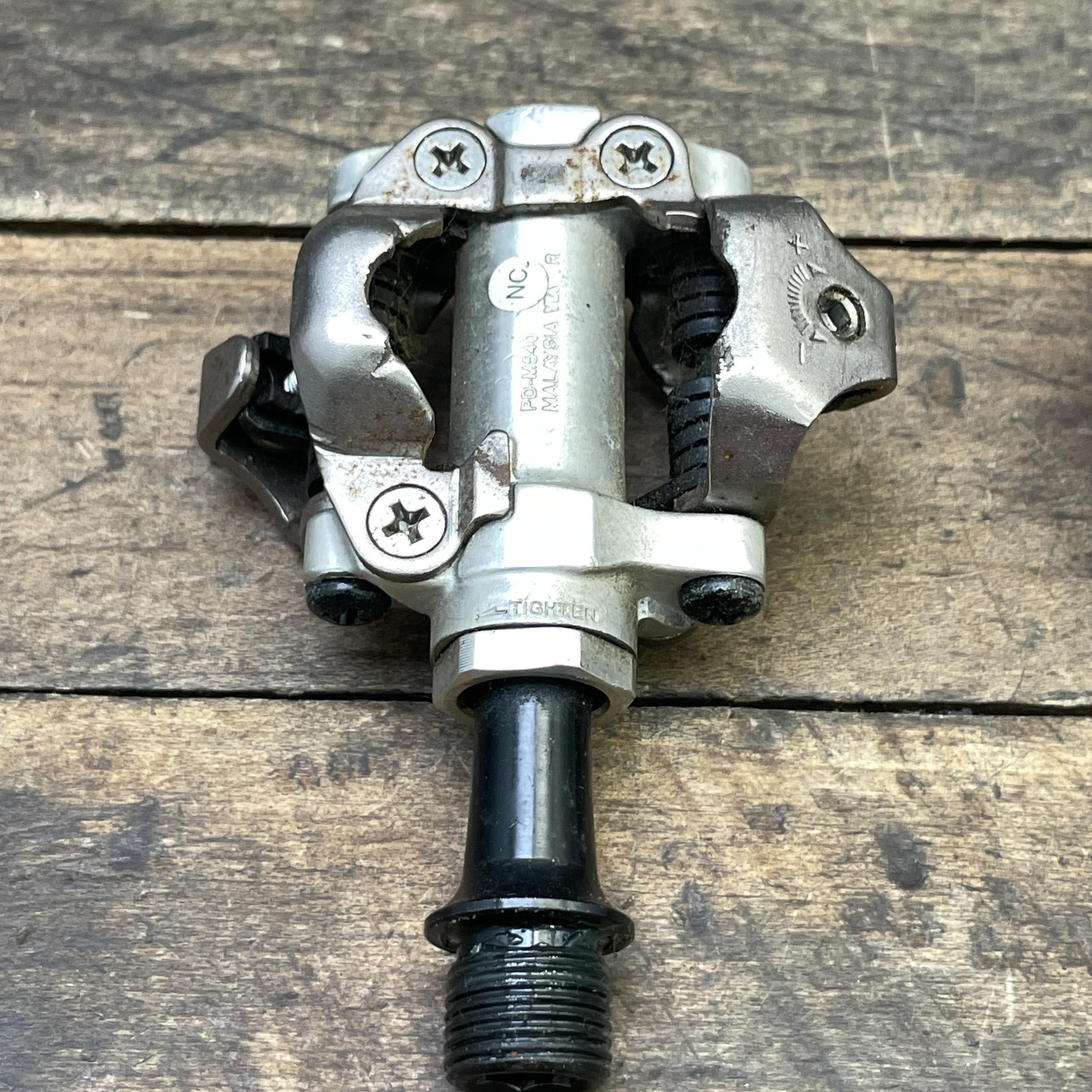 Shimano PD-M540 SPD Clipless Bike Pedals 9/16 Silver Pair 350g MTB Gravel Trail