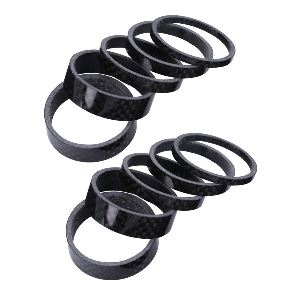 10 Pcs Bicycle Headset Spacer Carbon Spacers Bike Front Fork Stem