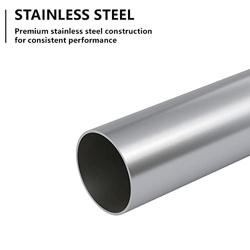 Straight Exhaust Pipe 2.5″ OD 2 Pack, Stainless Steel 48″ Long 2.5″-2 48 INCH