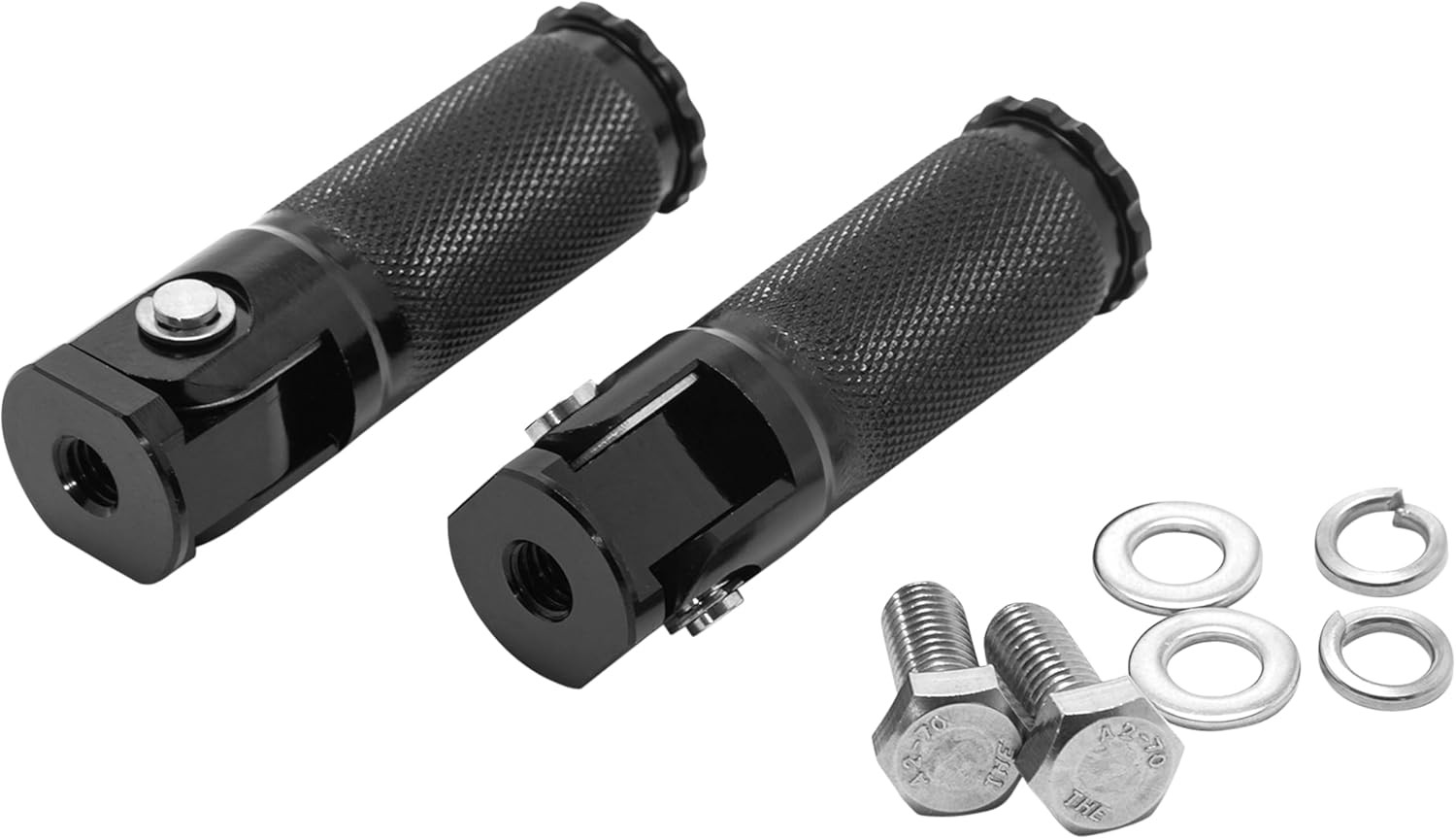 Rev Ebike Foot Pegs, Aluminum Retractable Foot Rest Pedals for Electric Bikes Co