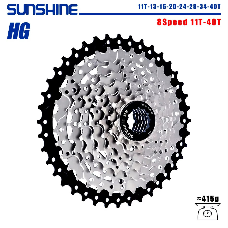 SUNSHINE Bicycle Cassette 8/9/10/11/12Speed Freewheel HG Structure Sprocket 32/3