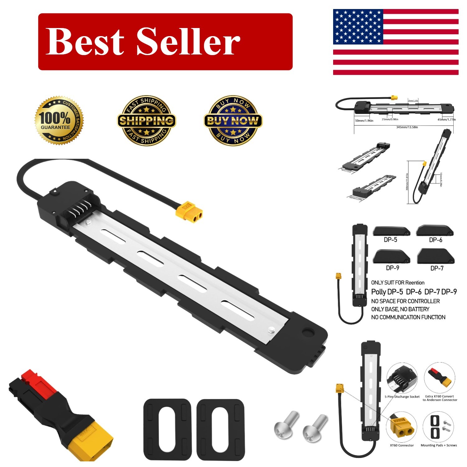 Bike Battery Mount Bracket 4Pins 5Pins Connection Holder Base With Cable For …
