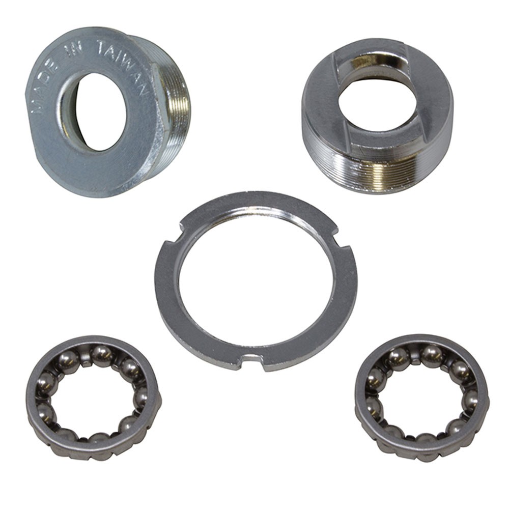 Bottom Bracket Set 3/Piece Crank 1.37x24tpi 65mm Sheel CHROME