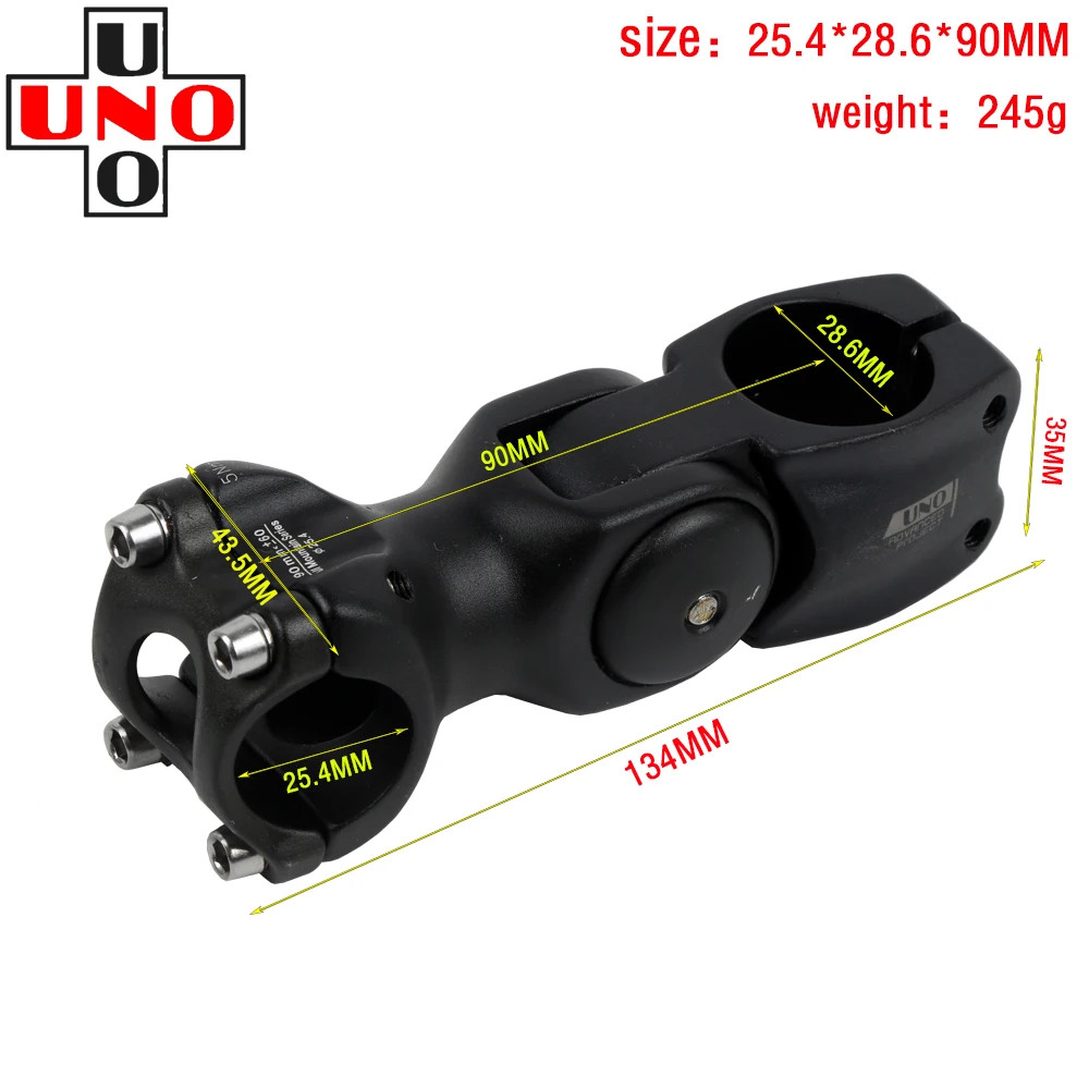 Riser 0-60 Degree Adjustable Bicycle Handlebar Stem Riser 25.4mm/31.8mm