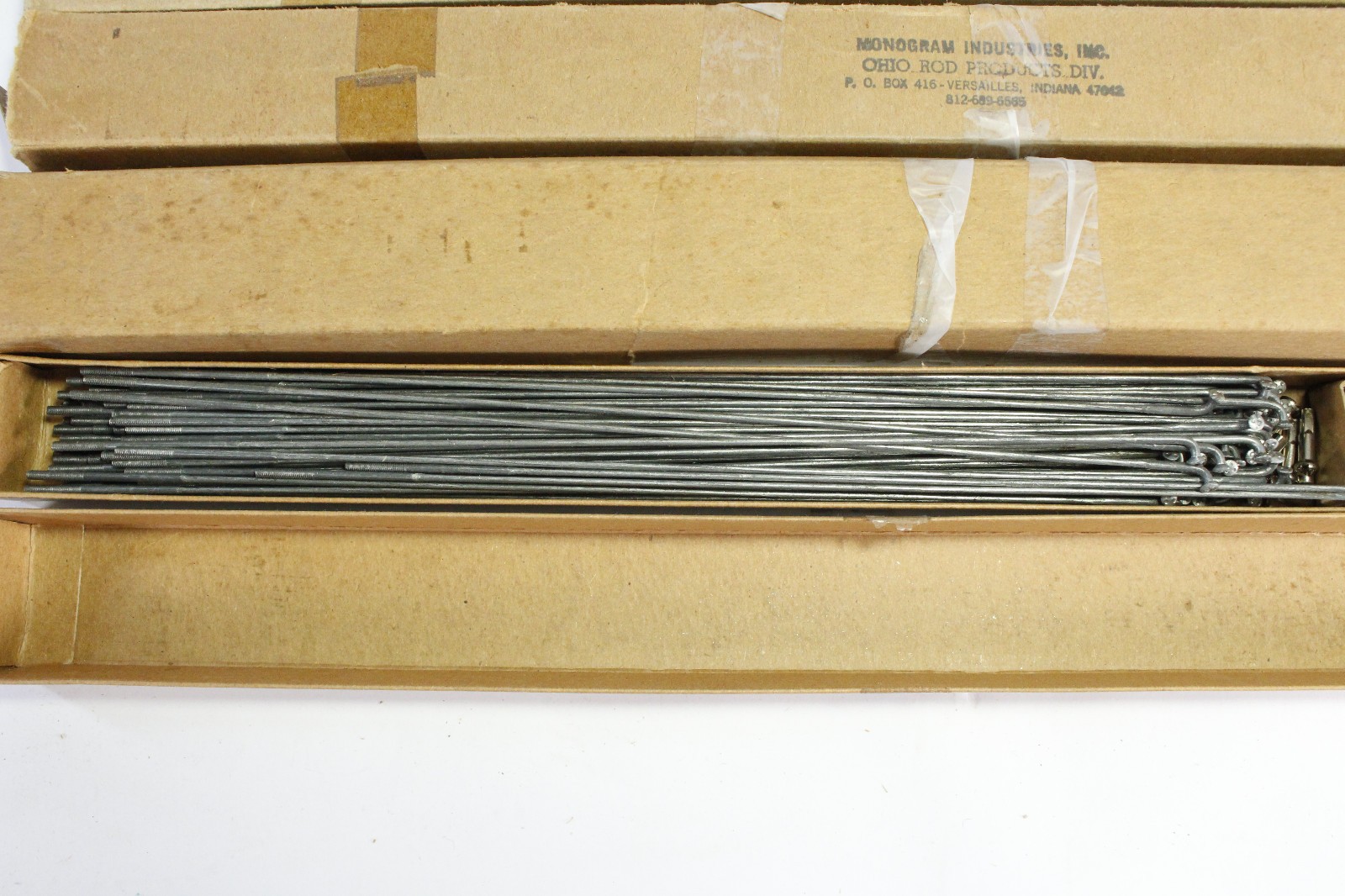 (9) Monogram Industries/Ohio Rod Bike Spokes/Nipples Boxes Assorted Sizes NOS