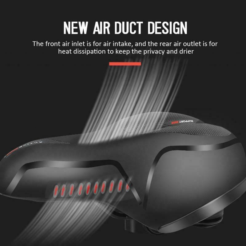 New Bicycle Saddle Shock‑Absorbing Reflective Strip Seat for Mountain Road Bikes