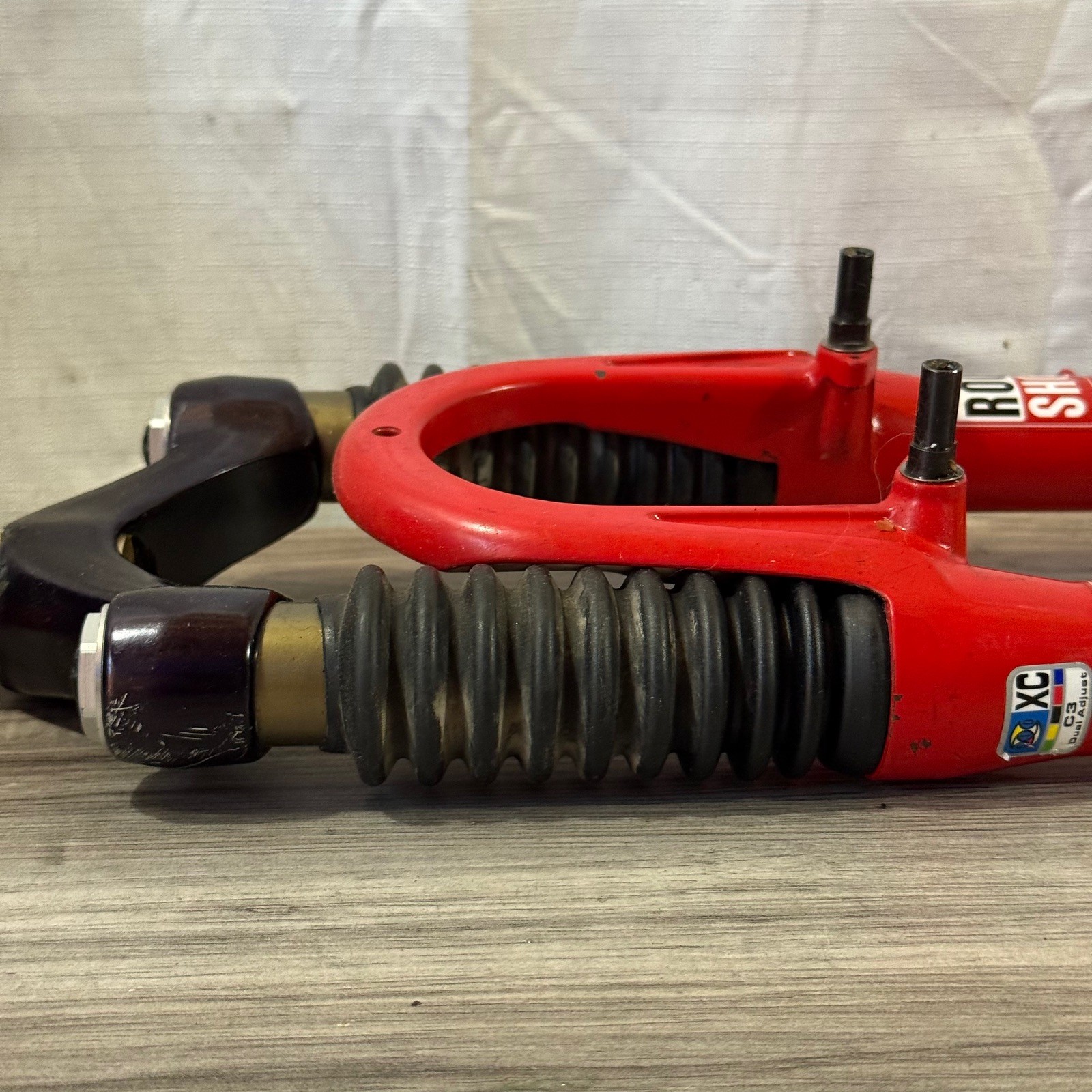 Rock Shox SID XC C3 Dual Air Red 1 1/8 Threadless 223mm SMALL OIL LEAK 26