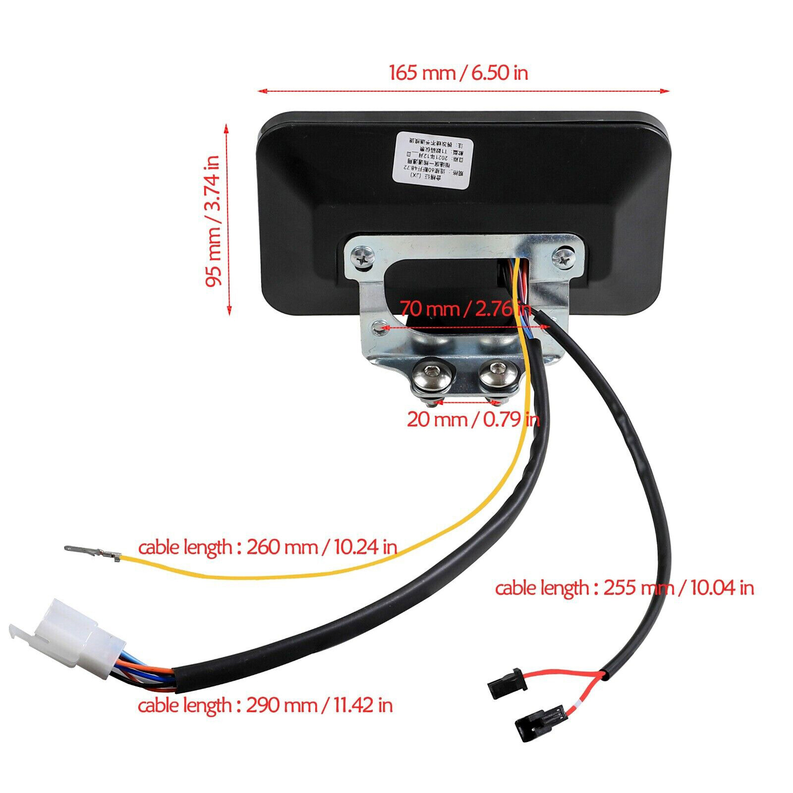 Ebike LCD Display Motor Speedmeter Screen 48-72V E-Bike Electric Bike Scooter