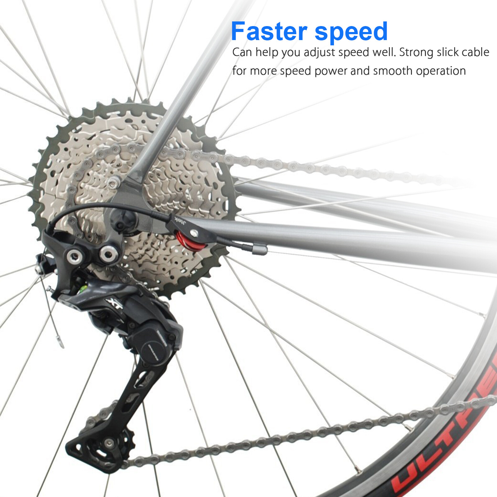 10Pcs 2m Bicycle Bike Shift Cables Stainless Steel Shifter Front Rear Inner Wire