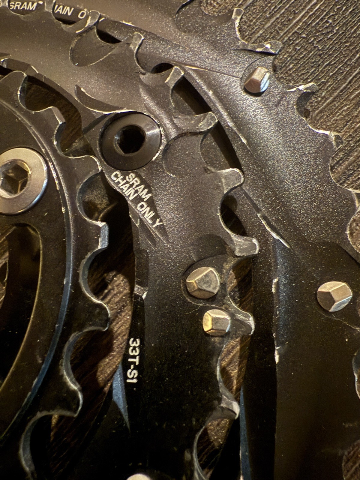 SRAM TruVativ Triple 3×10 22/33/44T X0 10-speed Chainring Set w/GXP DM Spider