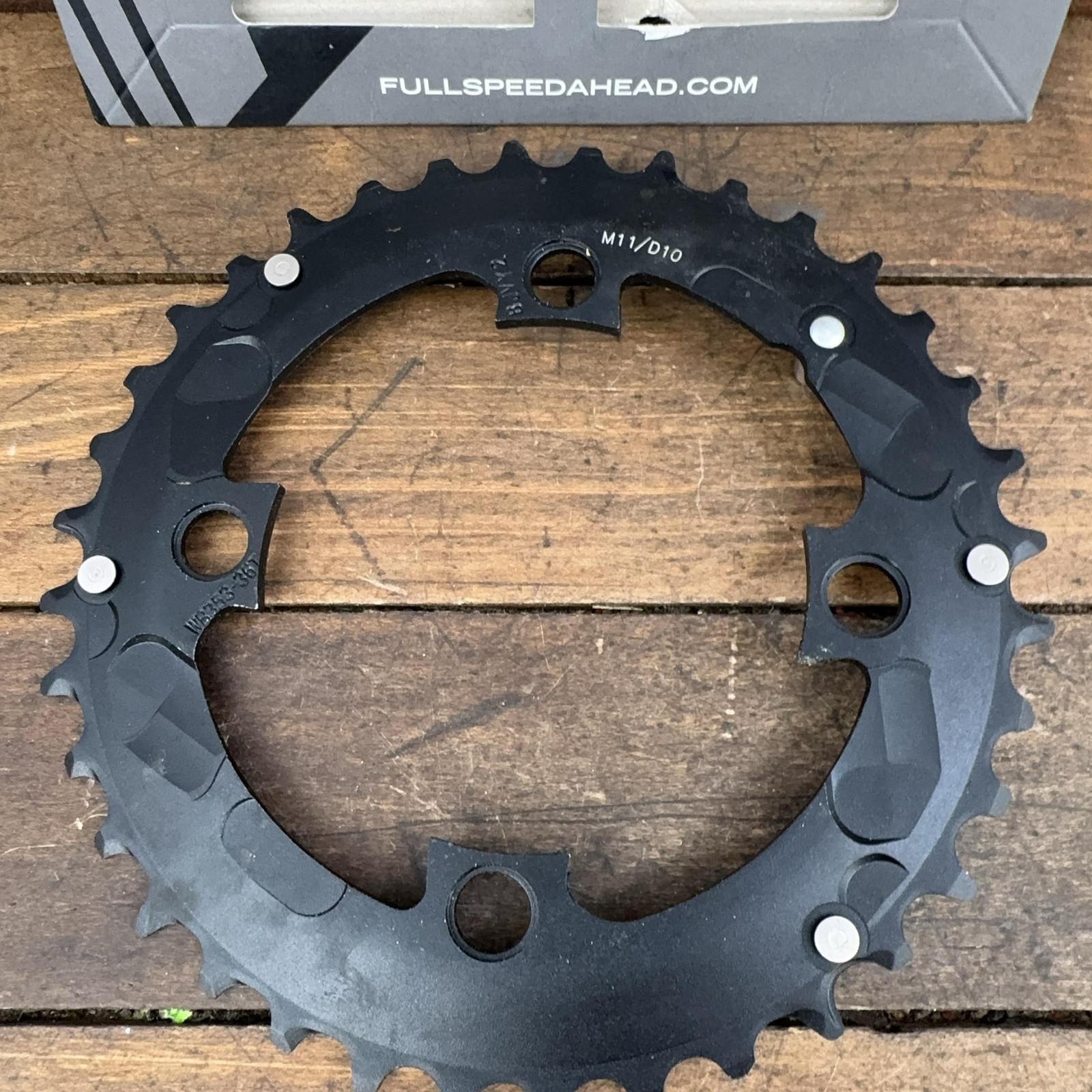 FSA 36T Chainring 96 BCD 4-Arm Black Aluminum MTB 11 Speed 36 Tooth Afterburner