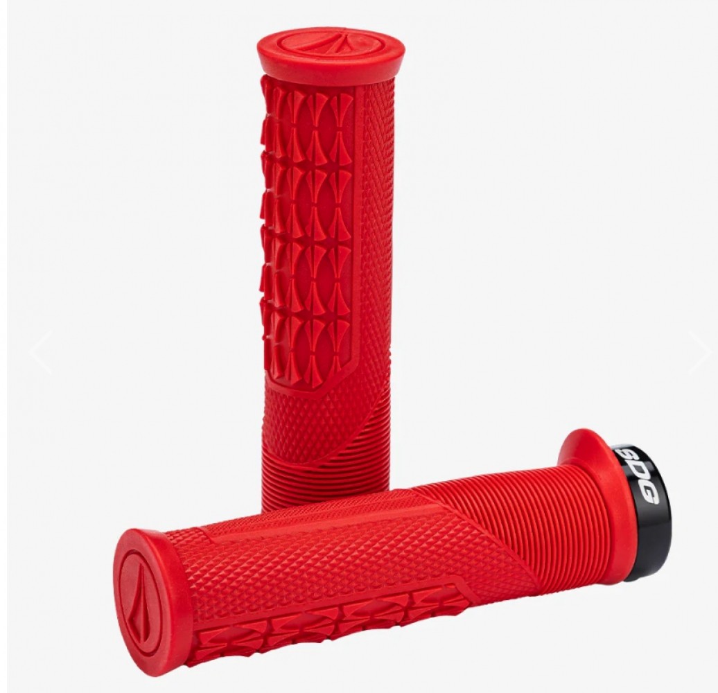 SDG Locked On Comfort Open Core Thrice Grips – MTB Lock-on Grip Multiple colors