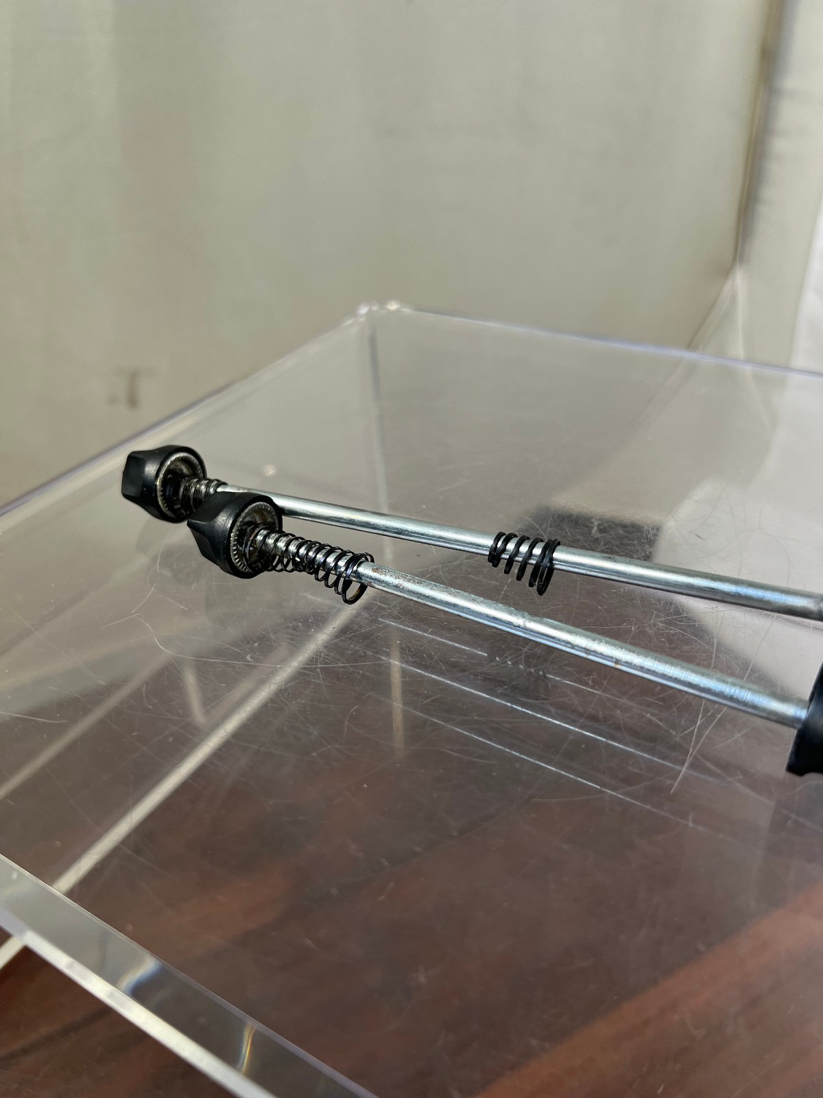 Vintage Shimano Deore XT Front Rear Wheel Skewer Set Retro MTB