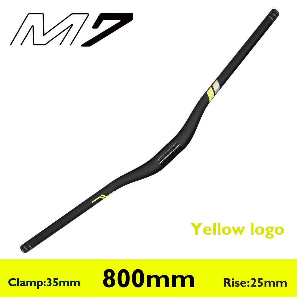 35mm Clamp Carbon Fiber MTB Riser Bar 10mm 25mm 40mm Rise External Cable Routing