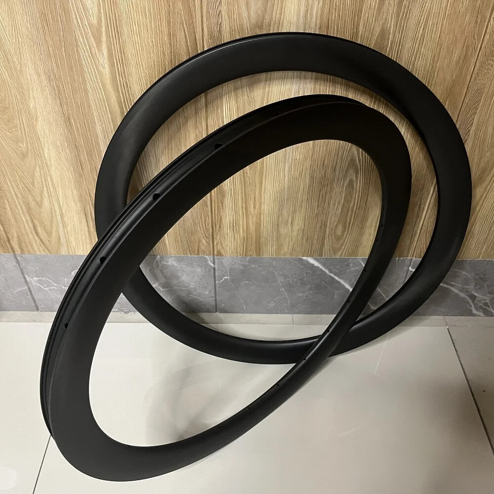700C Road Bike Carbon Rim Width 28mm Depth 45 Mm Tubeless Clincher Matte/Glossy