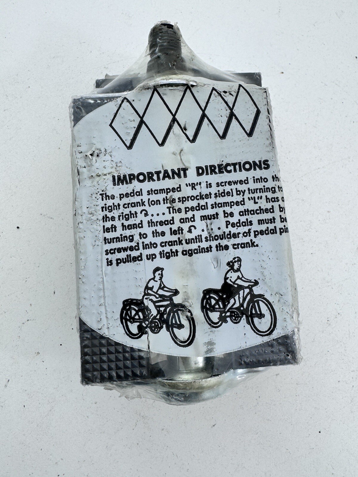 Vintage Muscle Bike Excel 6 Pedals Block Rubber 1/2 in Cruiser NOS 1983 83 A35