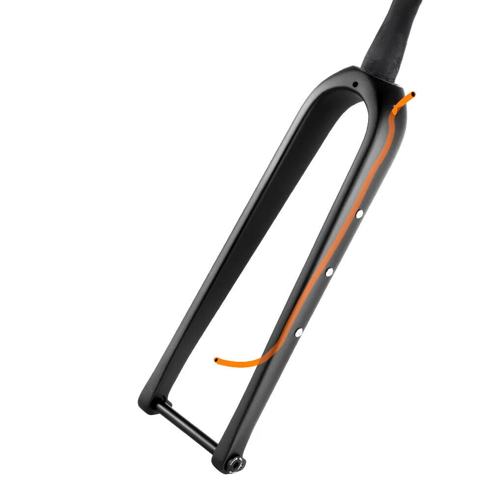 700C 45C Carbon fiber Road CX Gravel Bike 1 1/8 to1.5‘’ tapered Disc Brake Fork