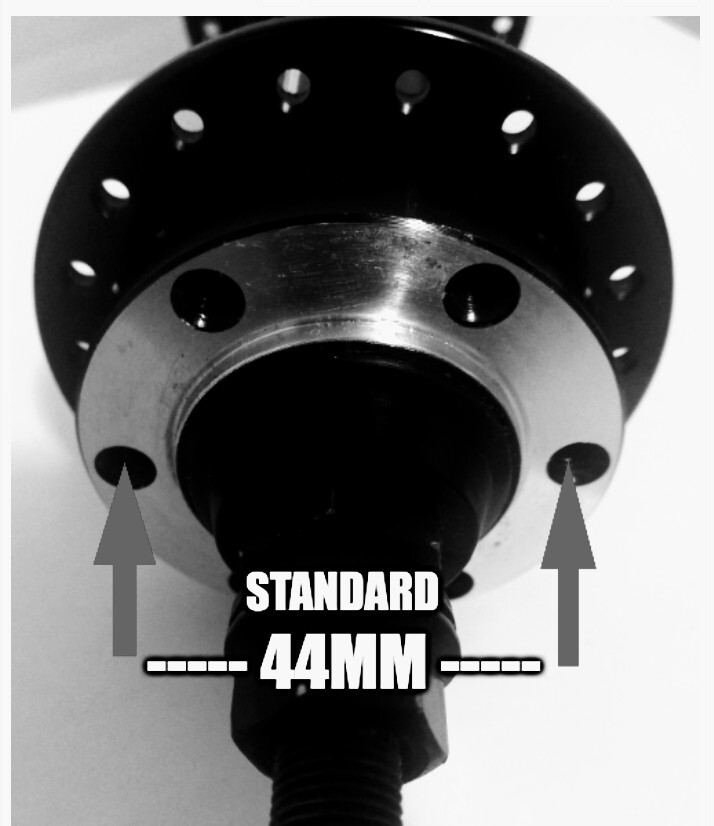 Fat bike aluminum rear hub 190mm 36H 3/8″ cassette 8/9/10 SPD disc type.