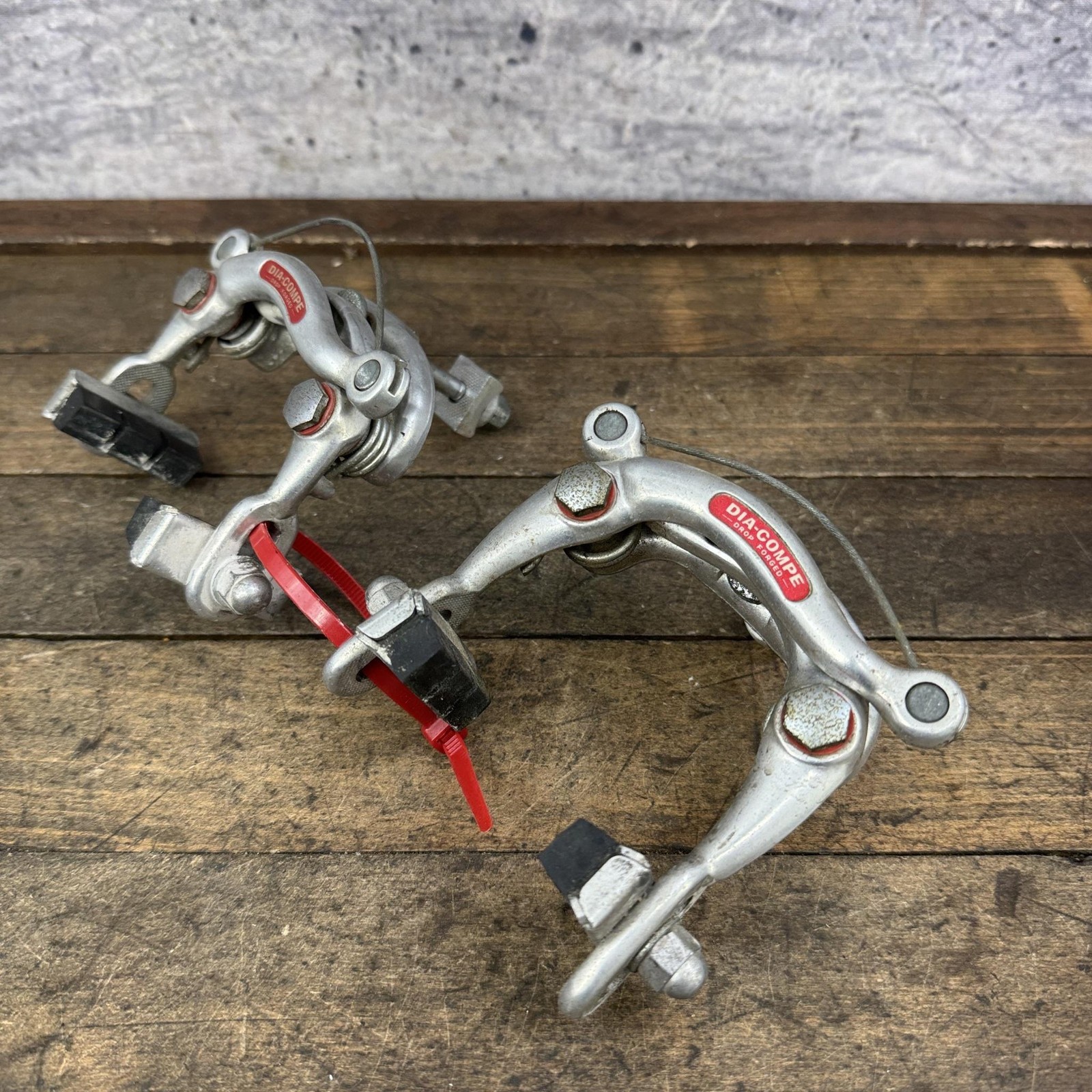Vintage Dia Compe Center Pull Brake Caliper Set Long Drop Forged Japan