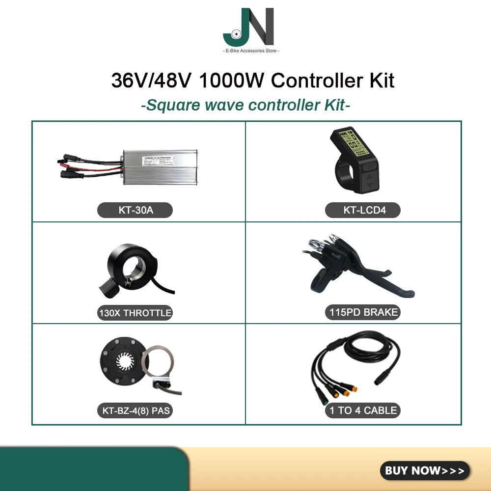 30A Controller Waterproof Conversion Kit with Display Ebrake Throttle PAS 1T4