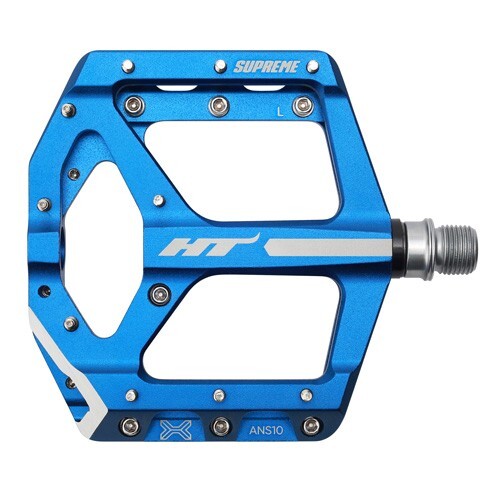 HT Components ANS10 Aluminum Platform Flat MTB Mountain Bike Pedals Royal Blue