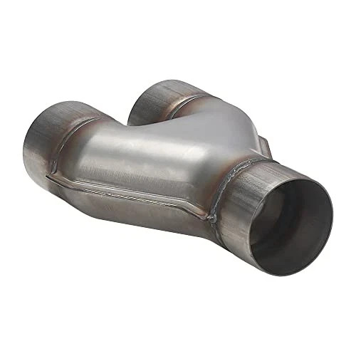 Exhaust 3″ Inlet, Stainless Steel 10″ Long Dual 3″ 3.0inch 10″Long Wide Y Pipe