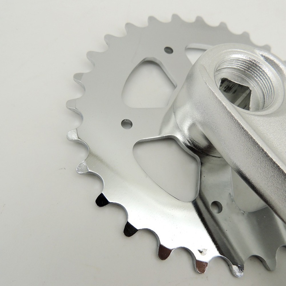 28T 114mm Aluminum Crankset for Single For Speed and Fixie Bikes Square Hole BB