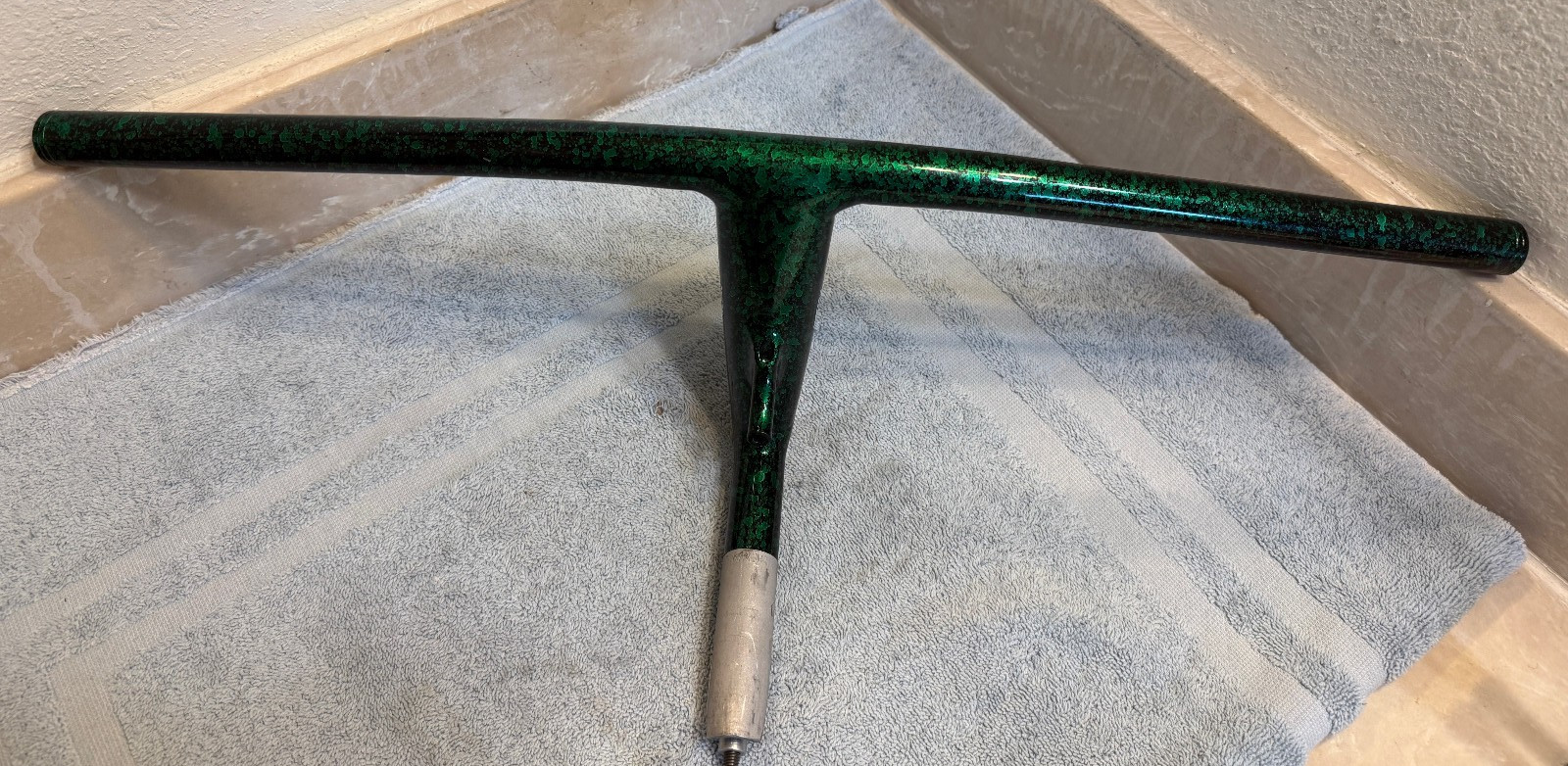 Vintage Klein Mission Control Handlebar Stem Combo 22.2 Quill Green Splatter