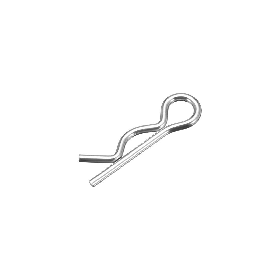 uxcell Clip Pins 1.2mm Wire Carbon Steel 21mm x 21mm, silver tone