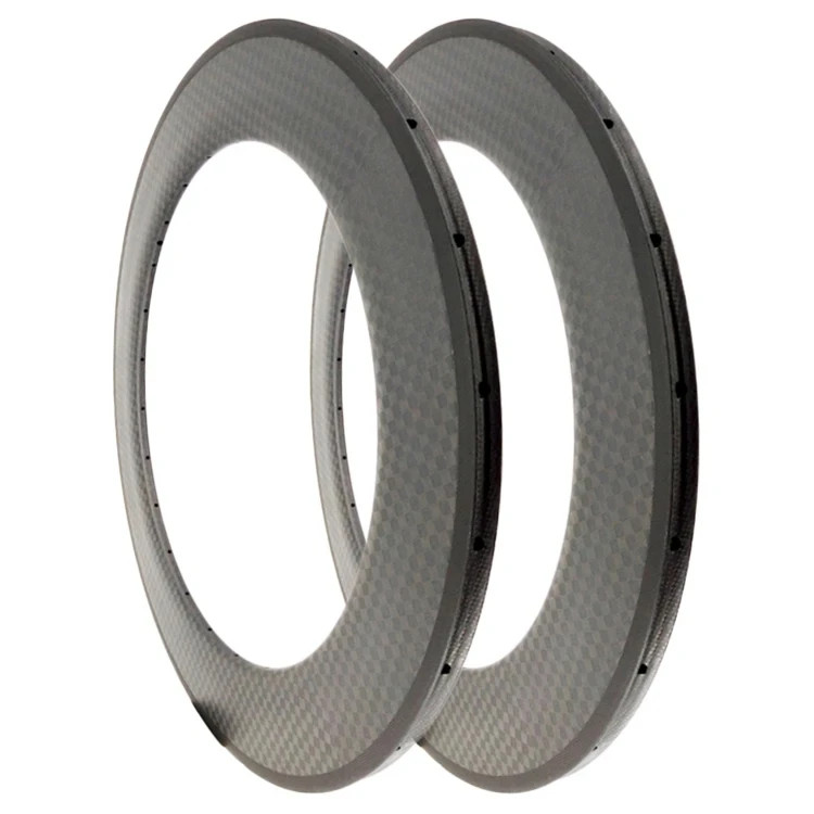 MTB Bicycle Road 700C 88mm Depth Carbon Rims Tubular Matte/glossy V Brake Rings