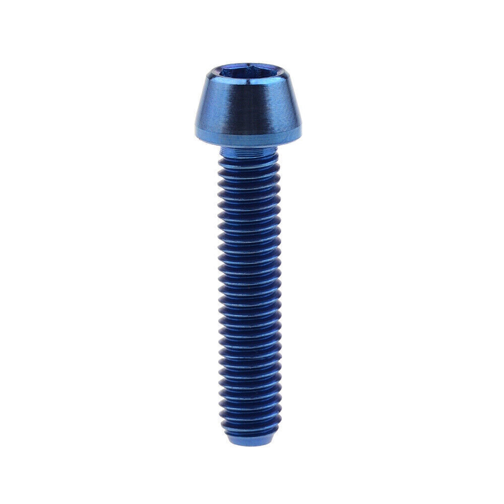 M6X10mm M6x16 M6X18 M6x20 M6X25mm Titanium Ti Bolts Allen Hex Tapered Head Screw