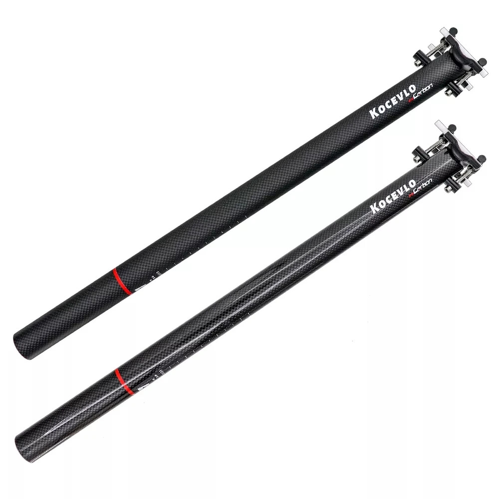 Folding Bike Seatpost 31.8/33.9*580mm Carbon Fibre Bicycle Seatpost Glossy/Matt