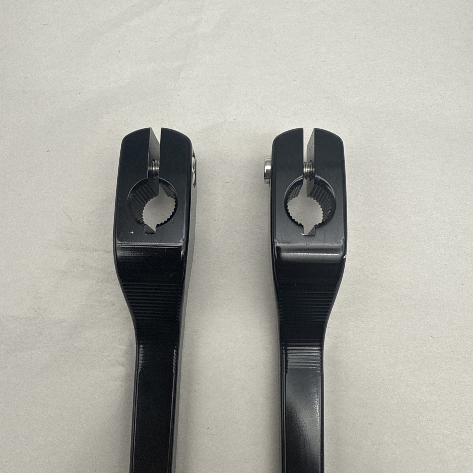 Black 9.84″ Extended Shifter Lever Heel Toe Shift Levers Set, Unknown-Compatible