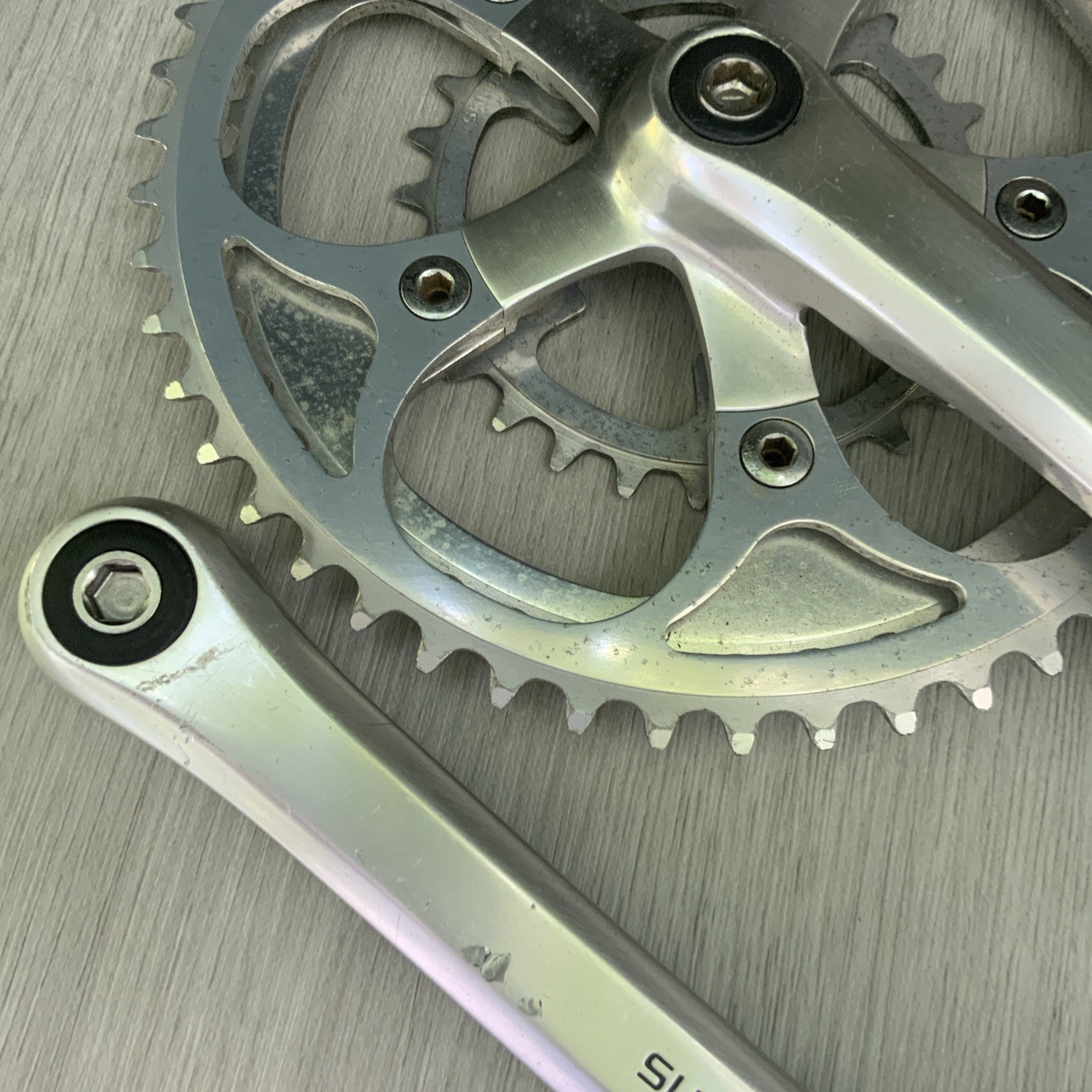 SHIMANO ULTEGRA CRANKSET DOUBLE 6500 53-39 TOOTH 172.5 MM ARMS