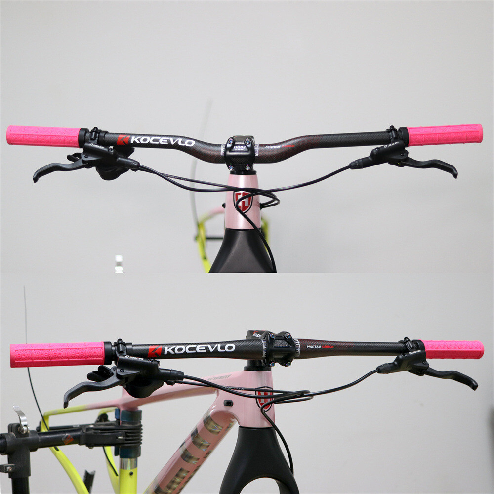Carbon Fiber Mountain Bike Handlebar XC Bicycle Flat Bar Rise Bar 31.8*600-760mm