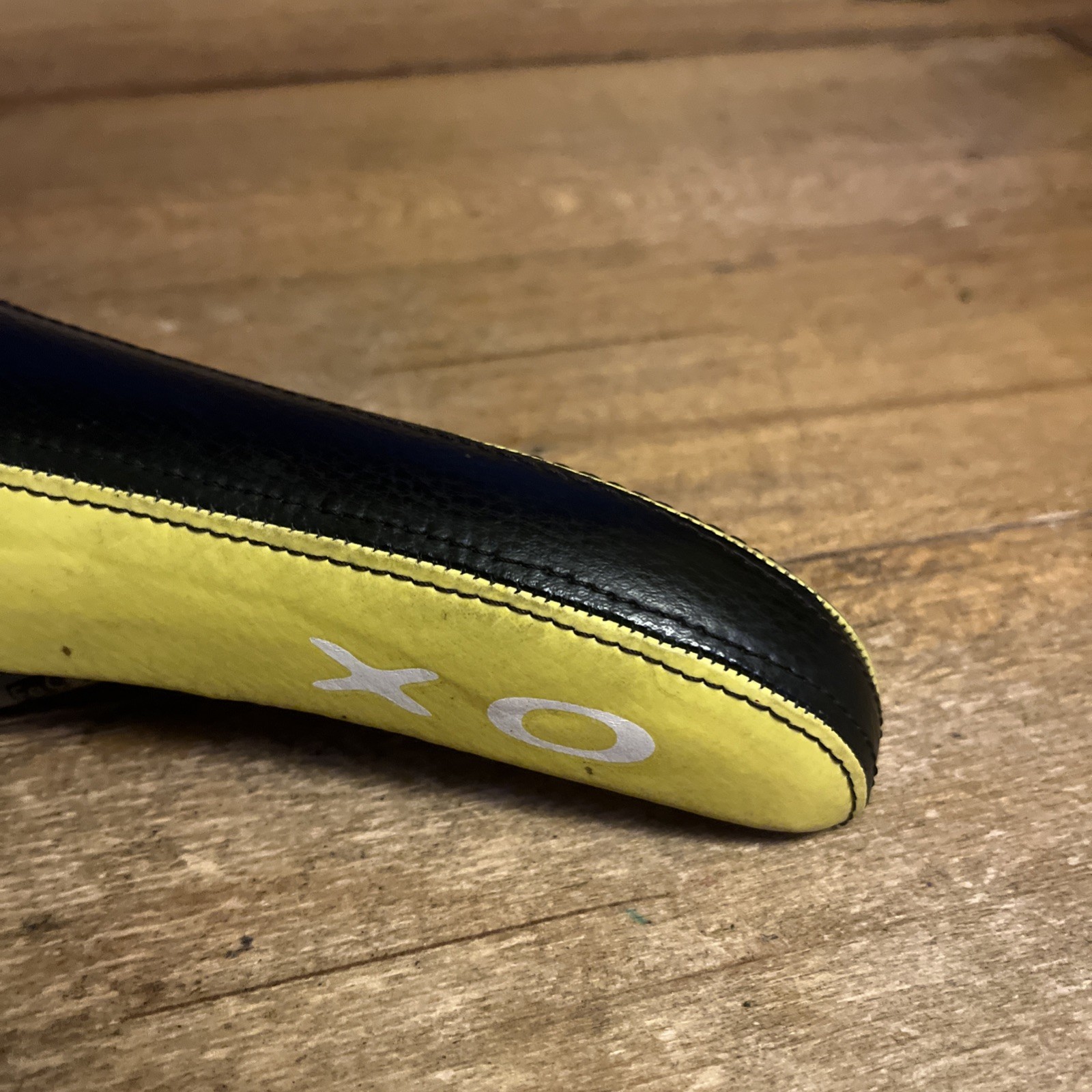 Vintage Selle Italia XO Black And Yellow Saddle 268 mm Length 138 mm Wide Italy