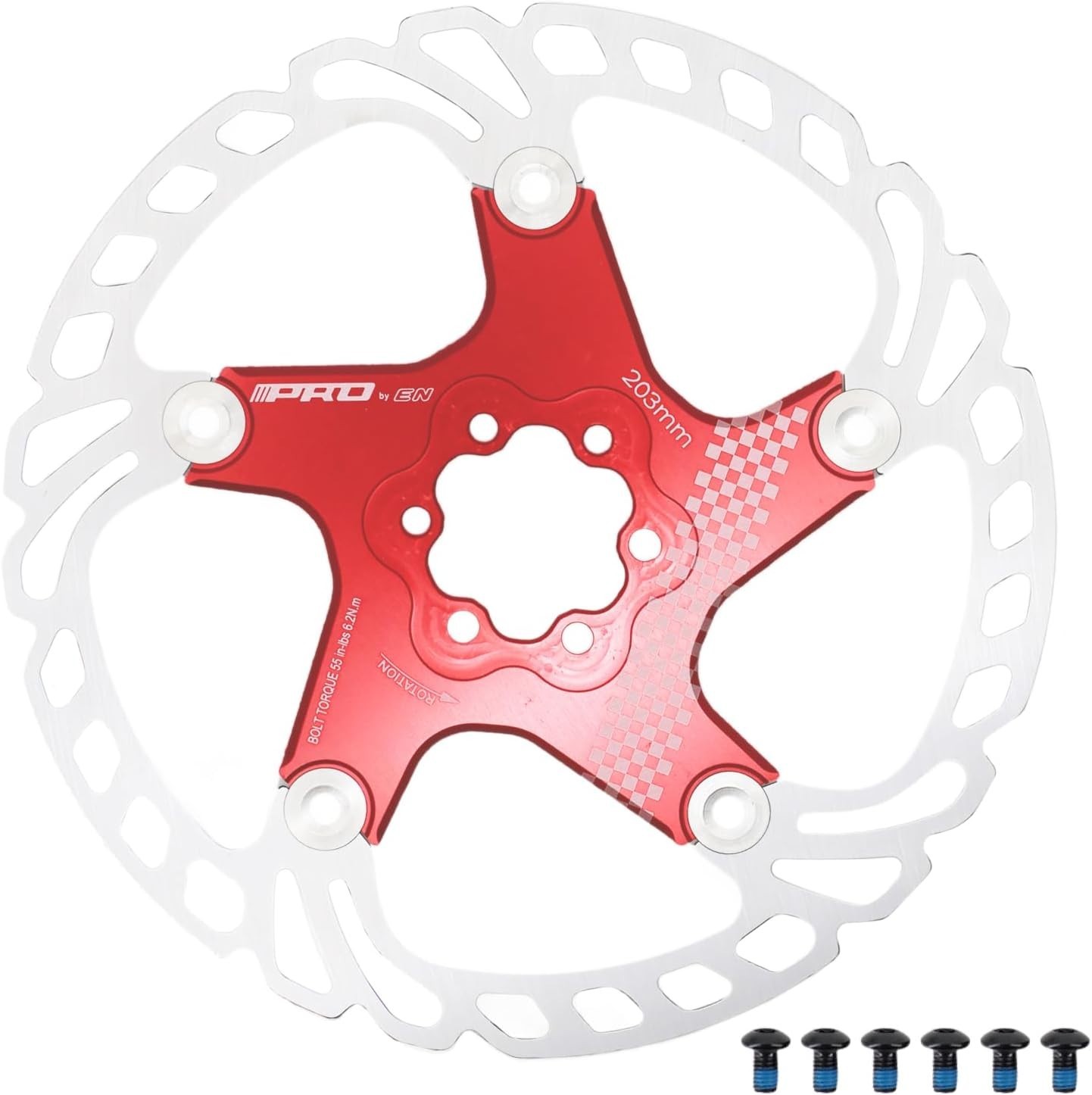 DJC Bike Brake Disc Rotor MTB Floating Brake Disc 140mm 160mm 180mm 203mm wit…
