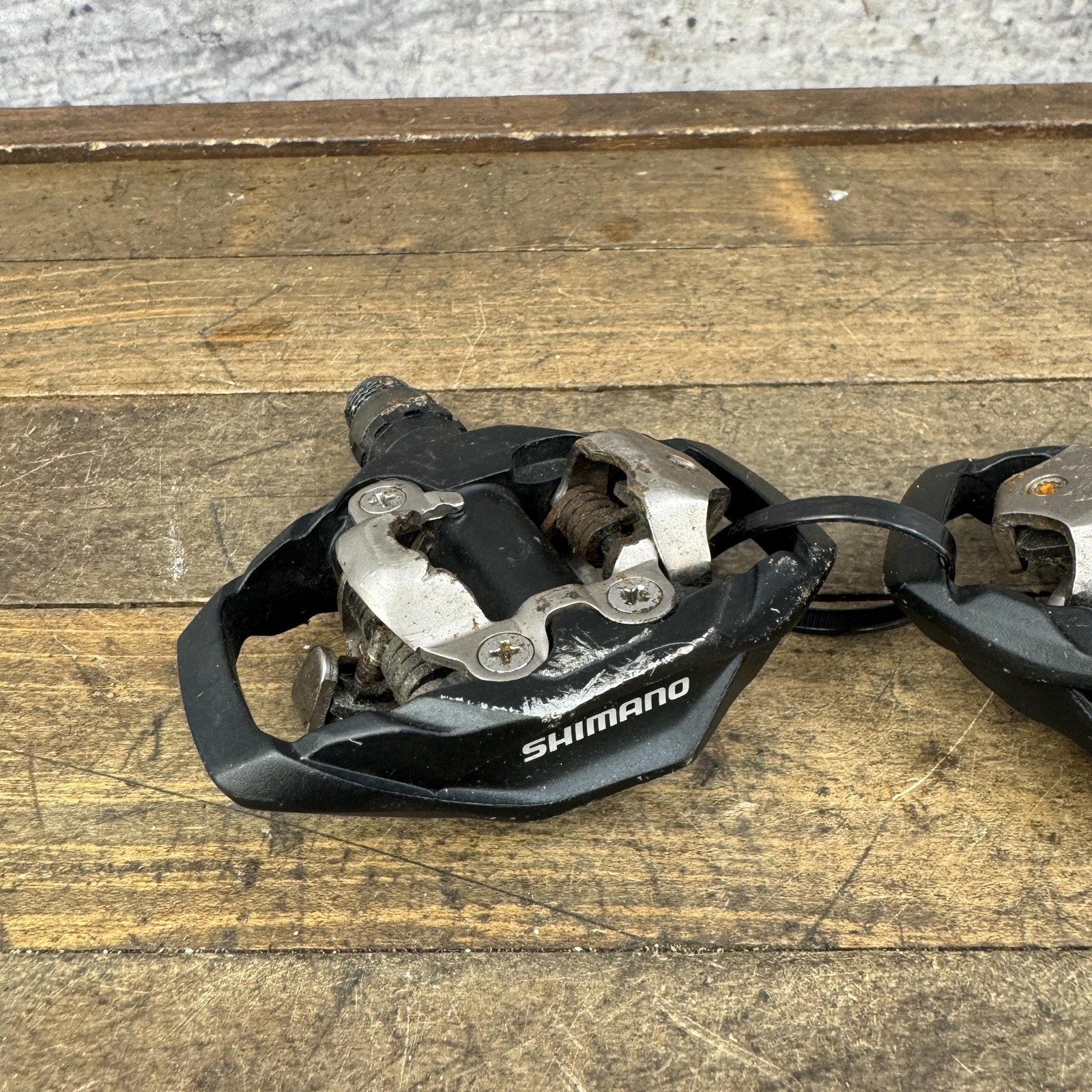 Shimano SPD PD-M530 Clipless Bike Pedals 9/16 Black Pair 450g MTB Gravel
