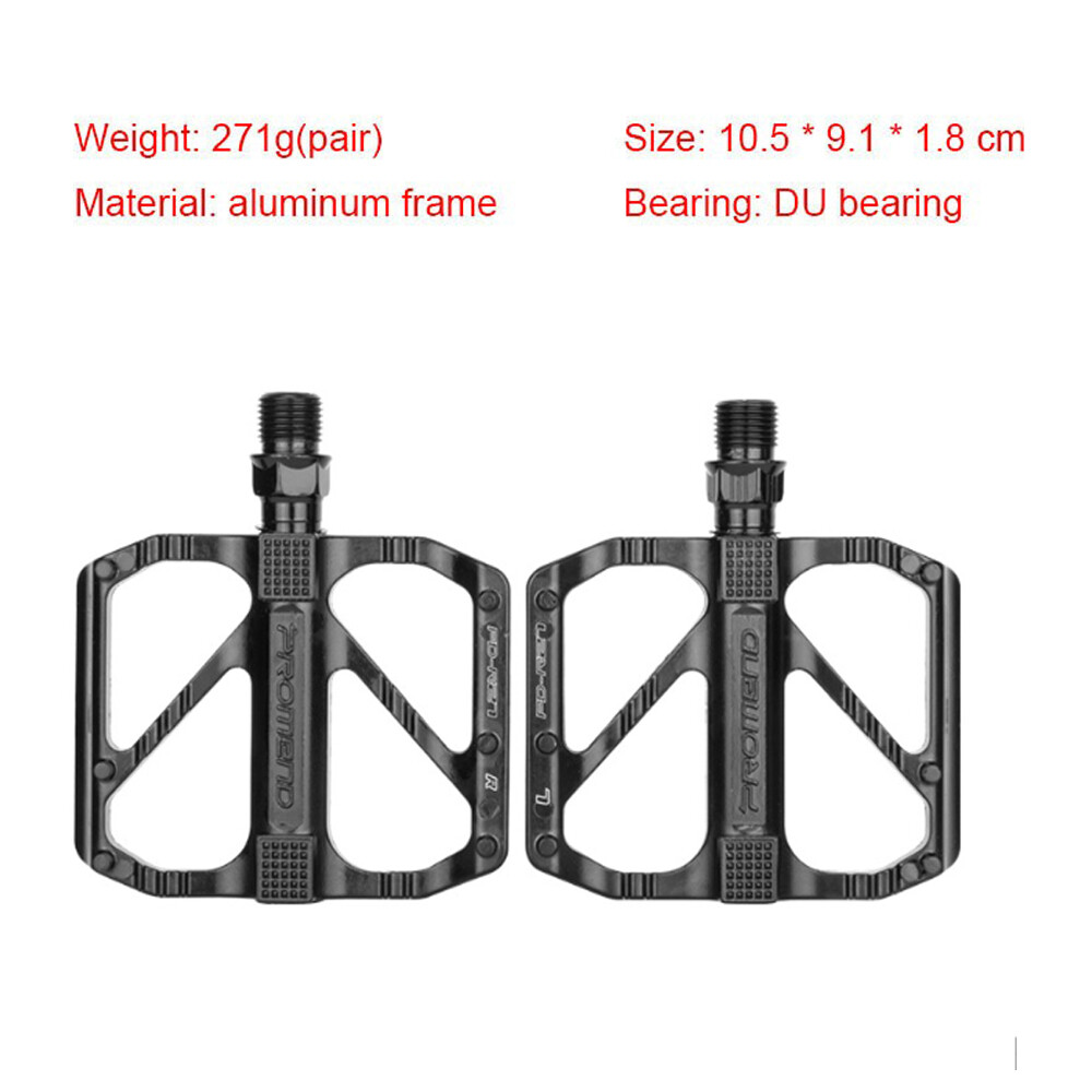 Bike Bicycle Pedals Alu 9/16″ Non-Slip Sealed Bearing Bike Cycling Flat Pedals