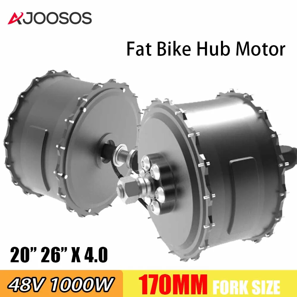 48V 1000W Fat Tire Freewheel Rear Hub Motor for Snow E-bike 20/26er Wheel