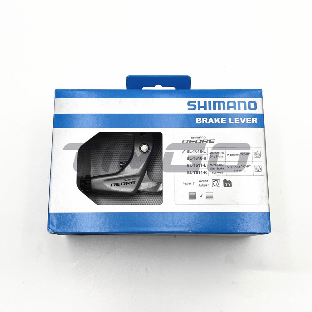 Shimano Deore BL-T610 MTB V-Brake Mechanical Disc Brake Lever 2 Finger I-SPEC B