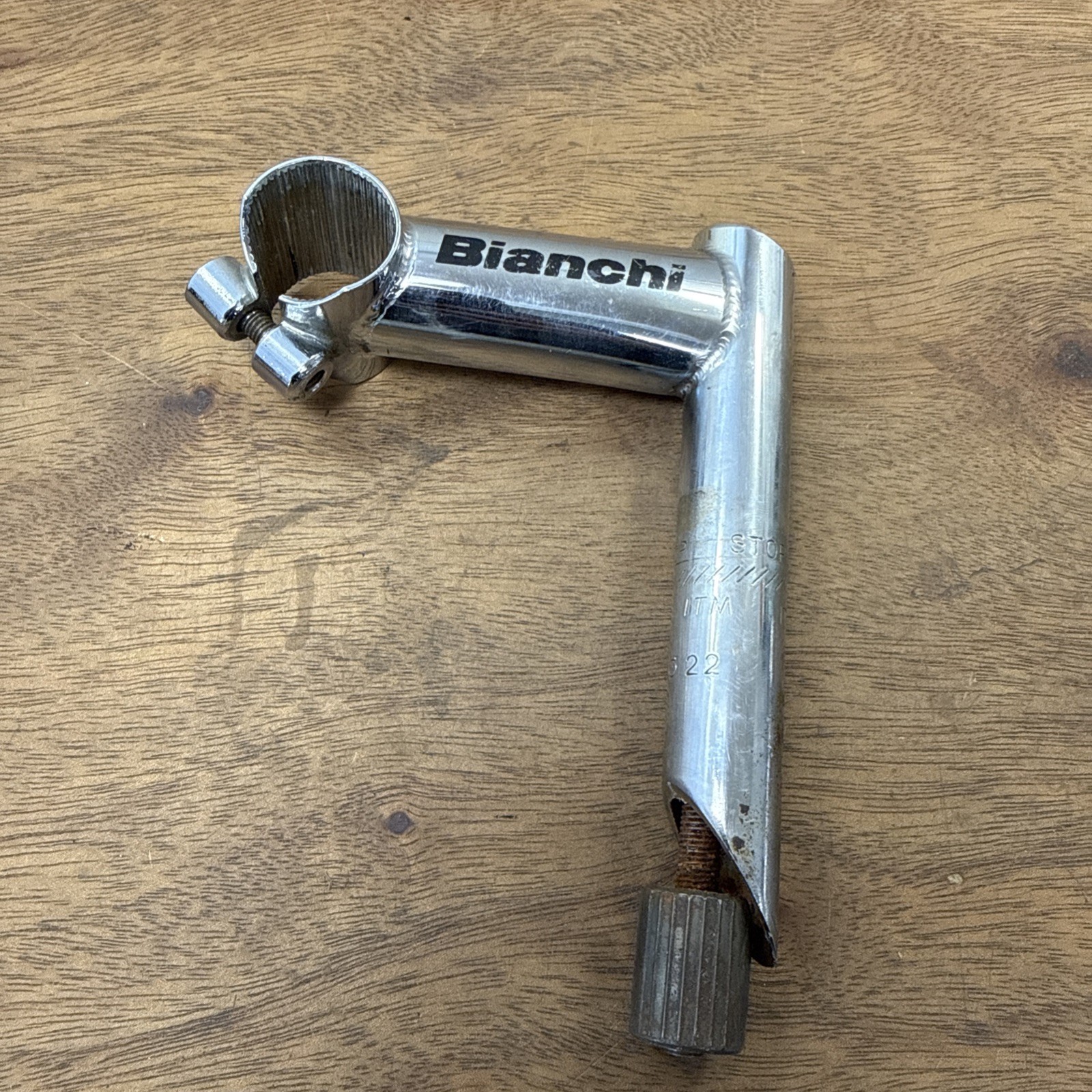 ITM Bianchi Chrome Quill Stem 22mm 85mm 25.4mm